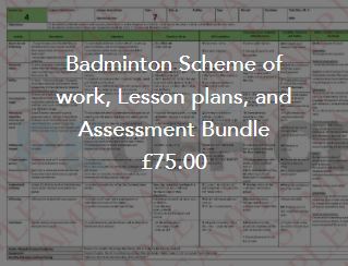 Badminton lesson and scheme bundle plan